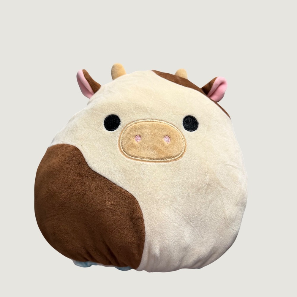 Squishmallows Reversible Plush 5" Cow & Milk Flip-A-Mallow Brown Blue White